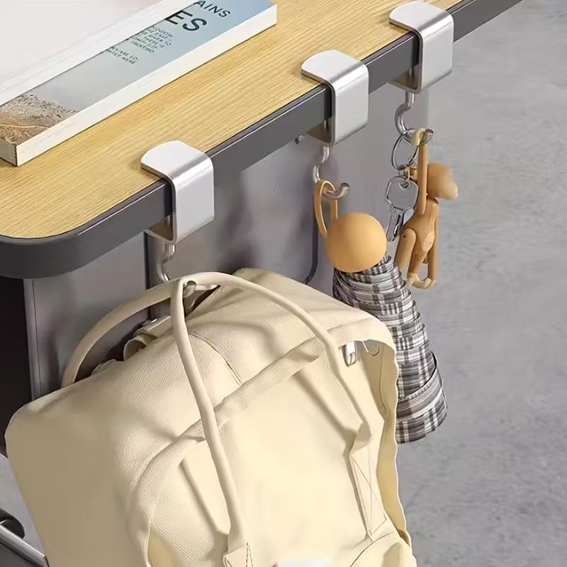 Headphone Stand Desk - 4pcs Removable Desk Hooks: Backpack Hanger