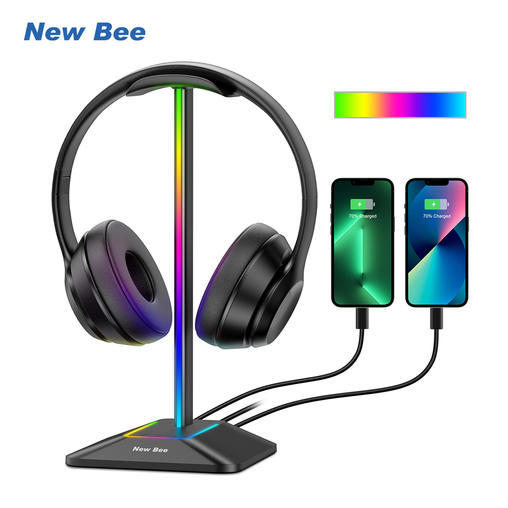 New Bee Z8 RGB Headphones Stan - Headphone Stand Desk recensione e prezzo