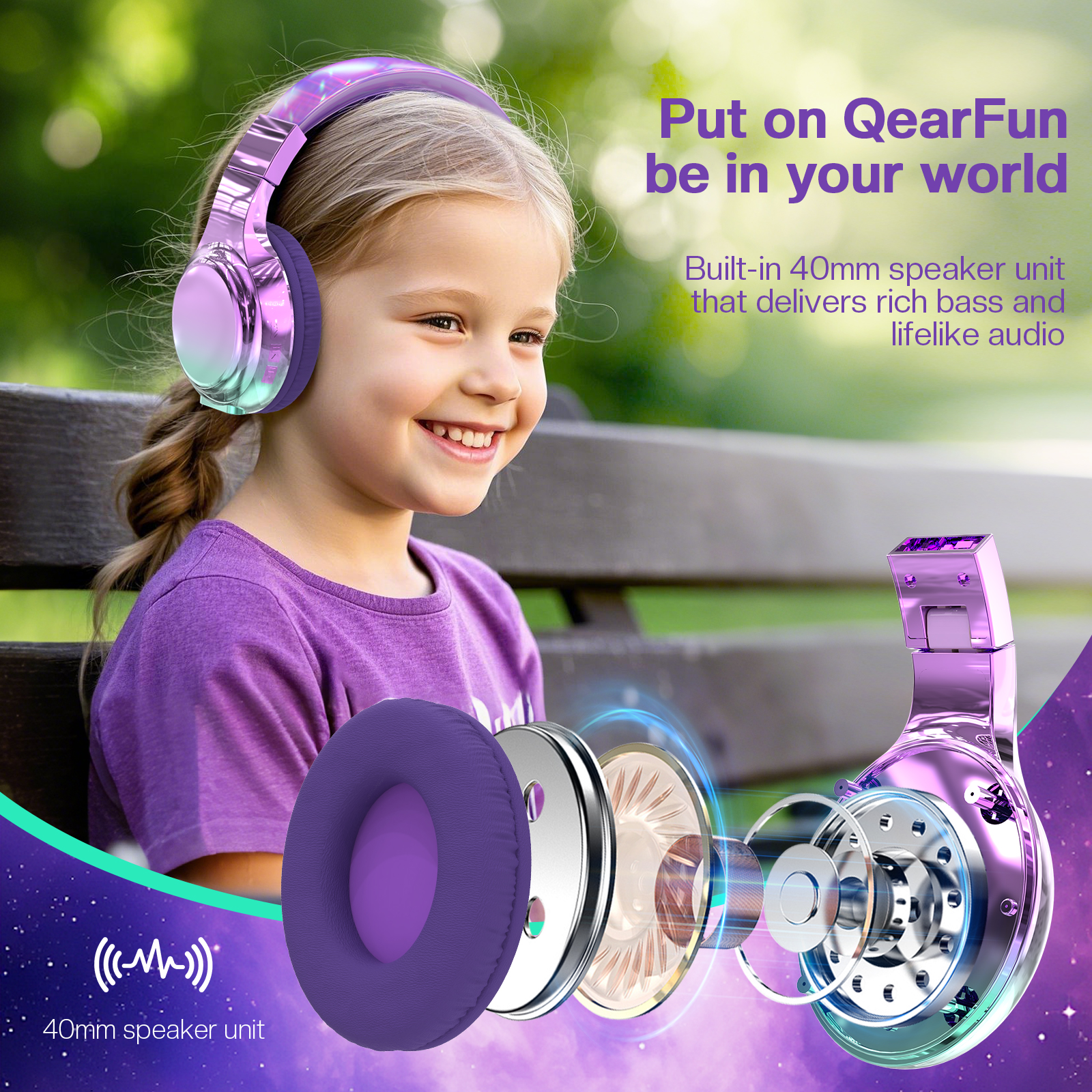 Gradient Kids Bluetooth Headph - Gaming Headset Rgb recensione e prezzo