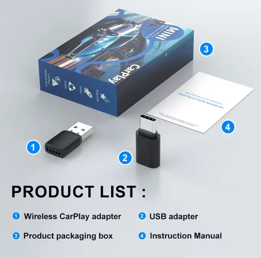 Smart Wireless CarPlay Android - Bluetooth Adapter Receiver recensione e prezzo
