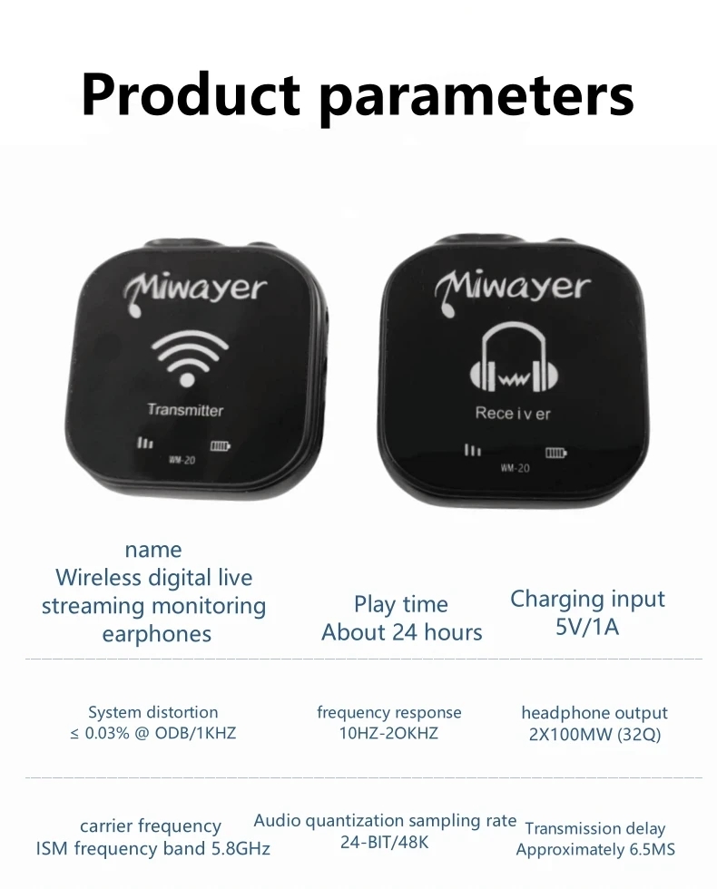 Miwayer WM-20 5.8G Wireless In - In Ear Monitor Iem recensione e prezzo