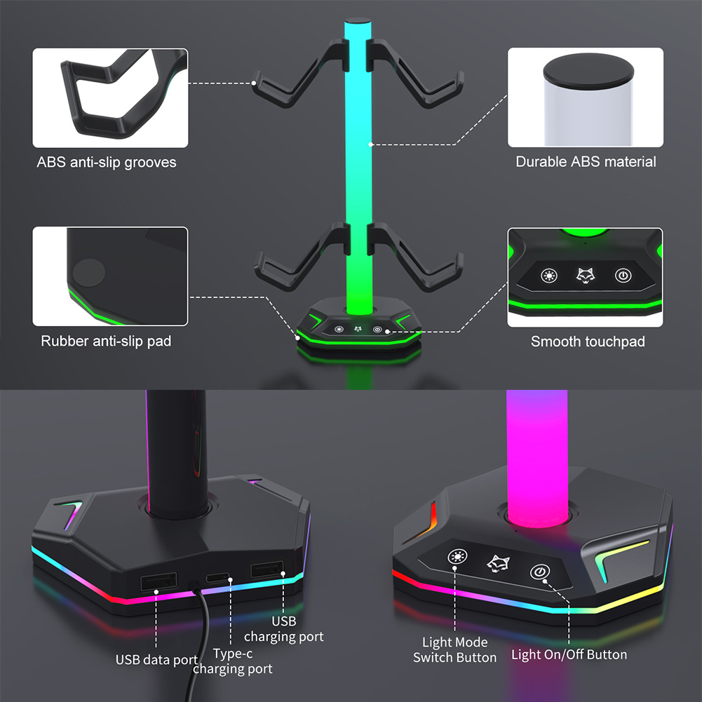 RGB Controller Stand For PS5/X - Headphone Stand Desk recensione e prezzo