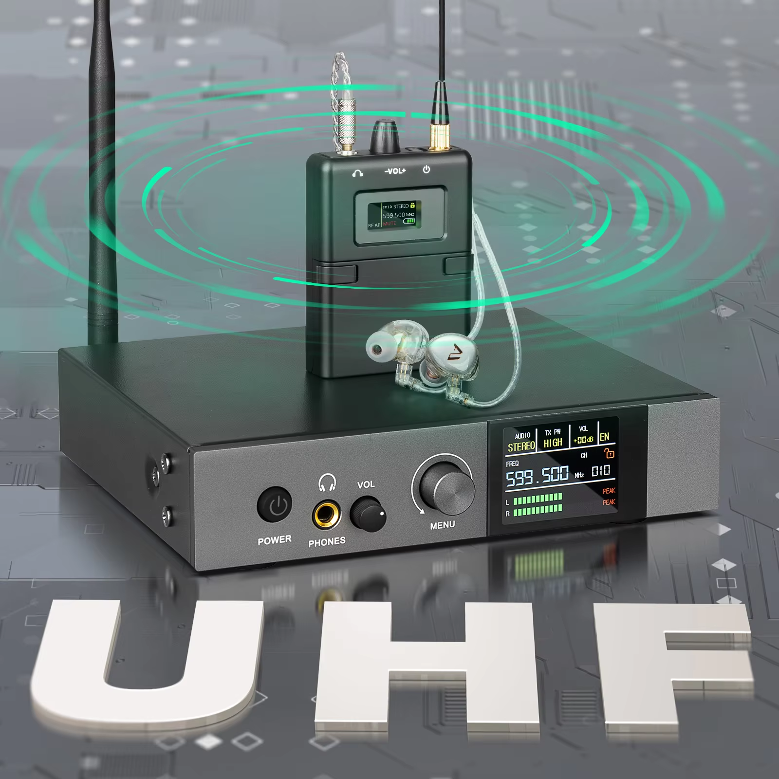 590-599mhz stereo IEM UHF Stag - In Ear Monitor Iem recensione e prezzo