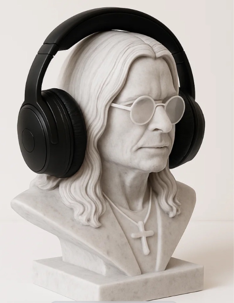 Heavy Metal Rock Legend Inspir - Headphone Stand Desk recensione e prezzo