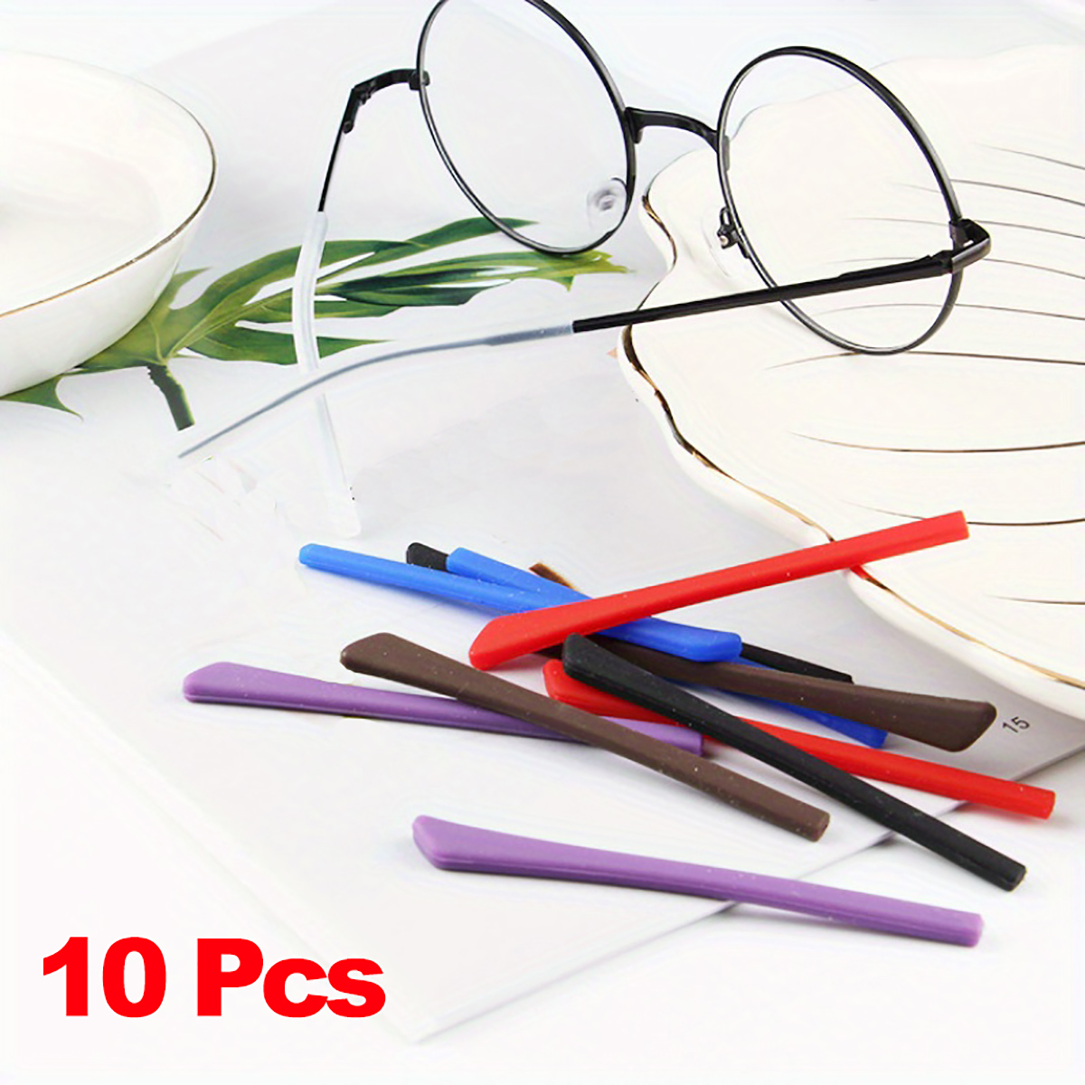 10pcs Eyeglass Replacement Tem - Silicone Ear Tip Replacement recensione e prezzo