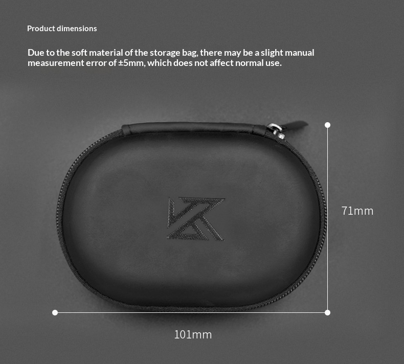 KZ Earphone Storage Case Oval  - Headphone Case Hard recensione e prezzo