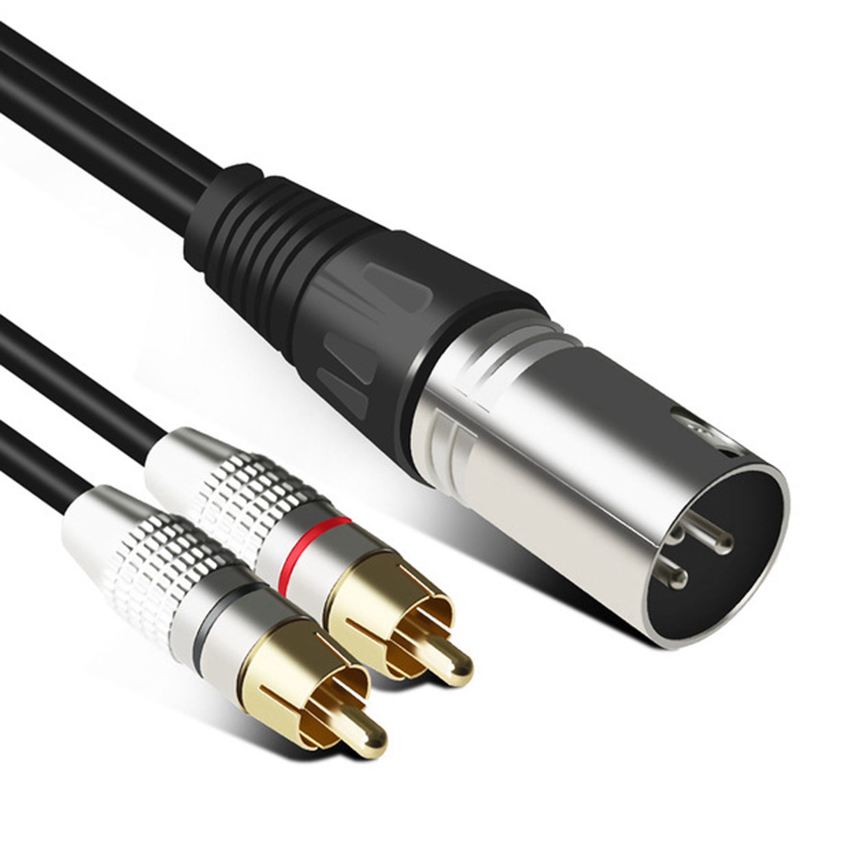 1 XLR Male to 2 RCA Male Plug  - Audio Splitter Y recensione e prezzo