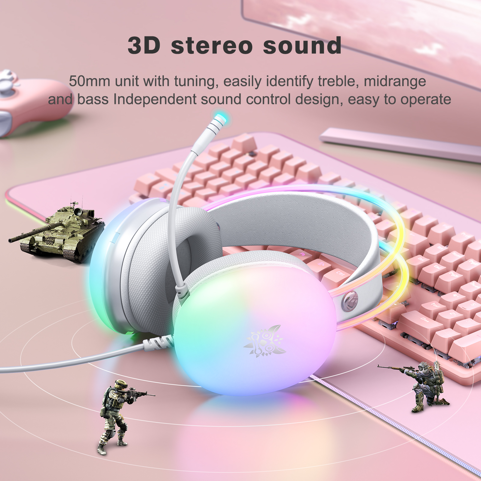 ONIKUMA 2023 NEW Headphones wi - Gaming Headset Rgb recensione e prezzo