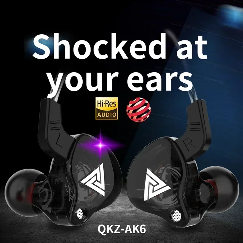 NEW QKZ AK6 Copper Driver HiFi - Wired Earphone Mic recensione e prezzo