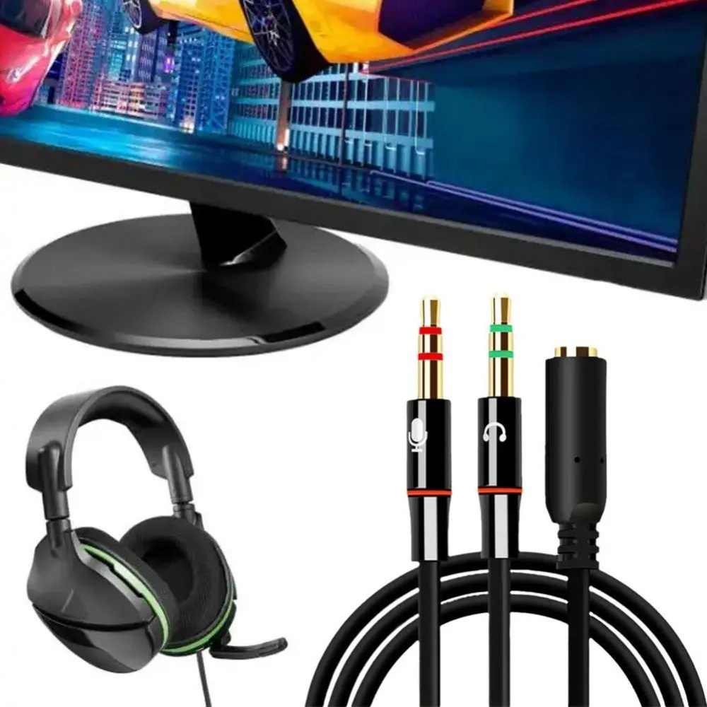 3.5mm Headphone Microphone Aud - Audio Splitter Y recensione e prezzo