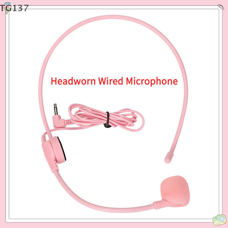 1Pcs 3.5MM Pink Headworn Wired - Wired Earphone Mic recensione e prezzo