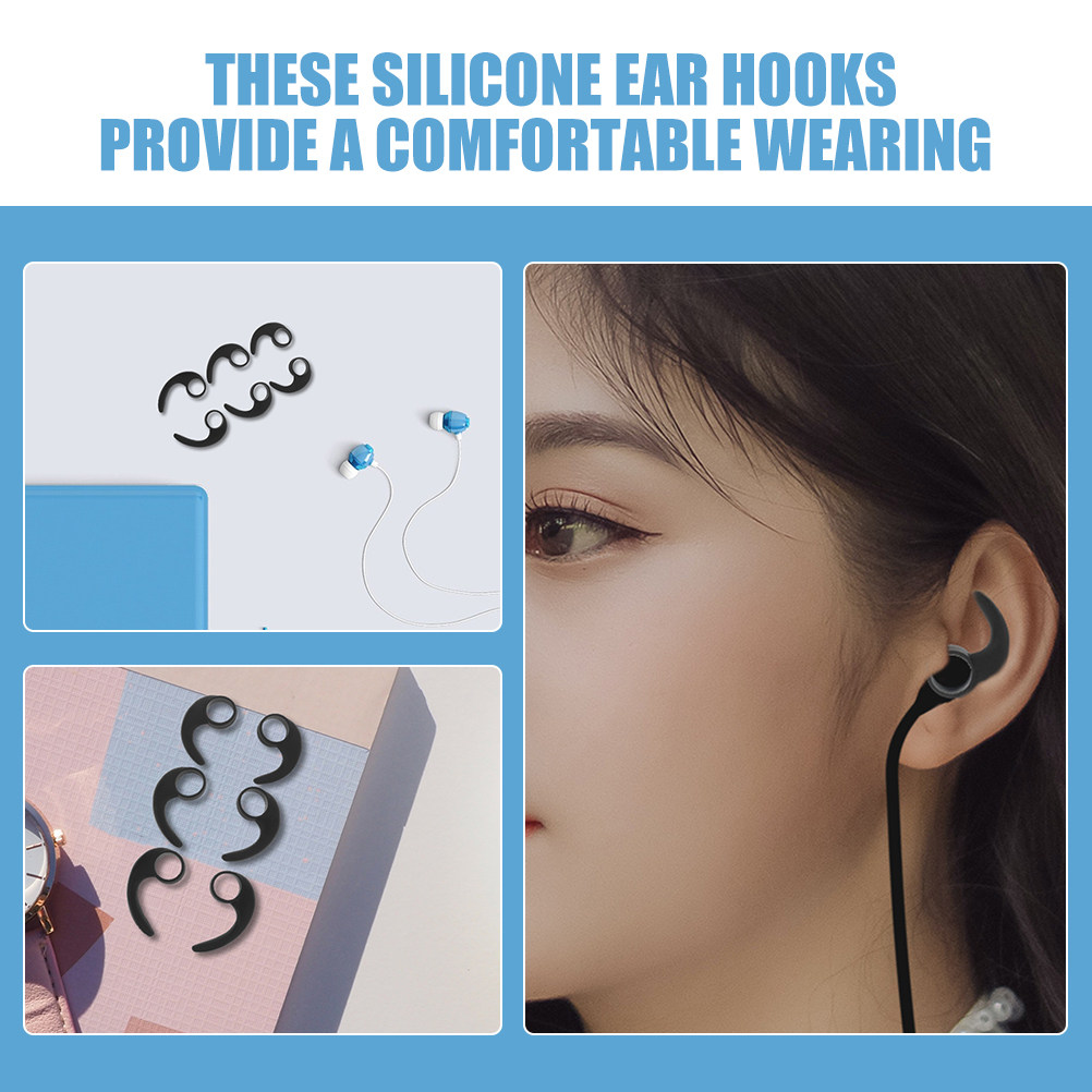 12Pcs Ear Hooks Silicone Sport - Silicone Ear Tip Replacement recensione e prezzo