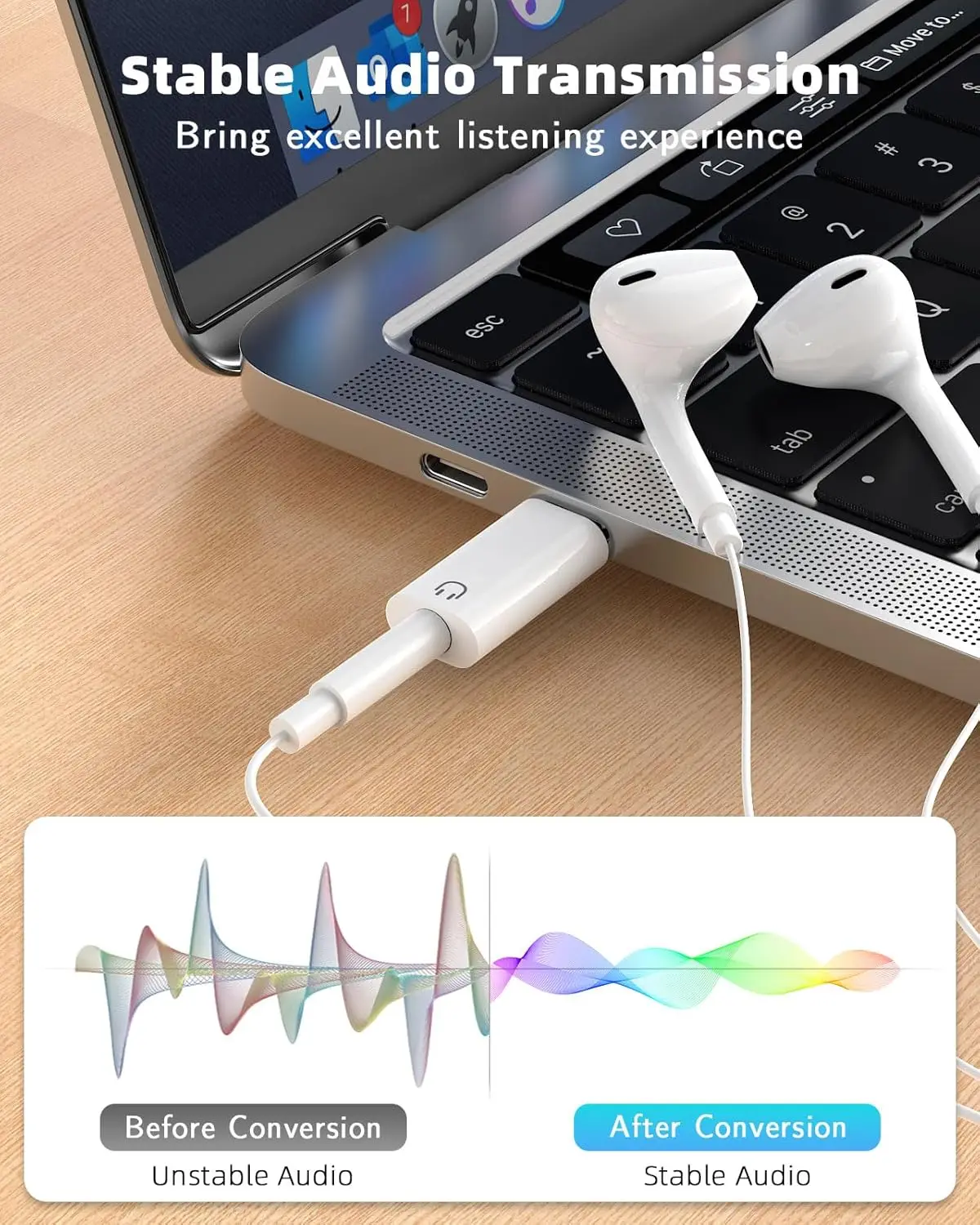 USB C to 3.5mm Earphone Adapte - Usb C Earphone recensione e prezzo