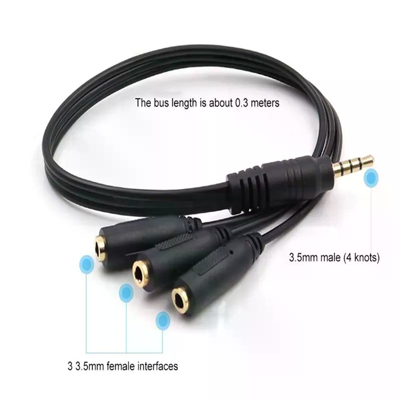 3.5mm 3 3.5mm 1 3 Adapter Way  - Earphone Splitter Jack recensione e prezzo