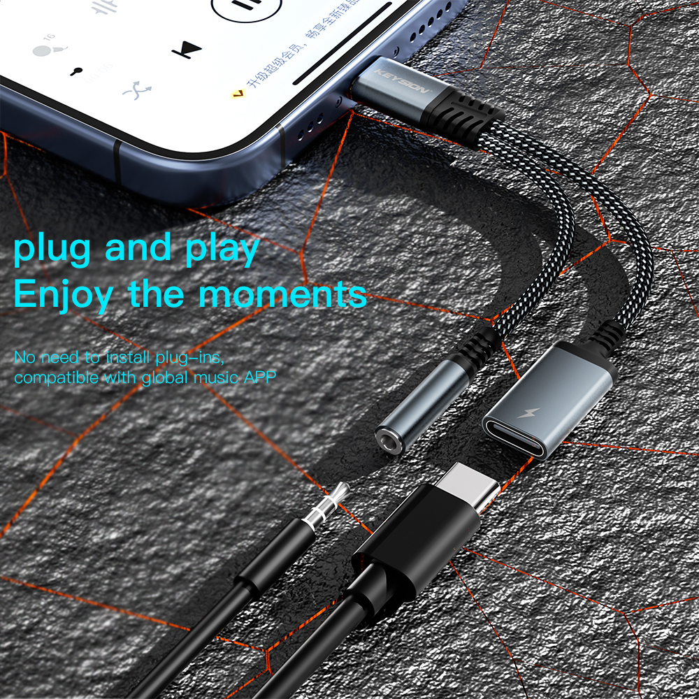 KEYSION 2 in 1 Type C to 3.5mm - Earphone Splitter Jack recensione e prezzo