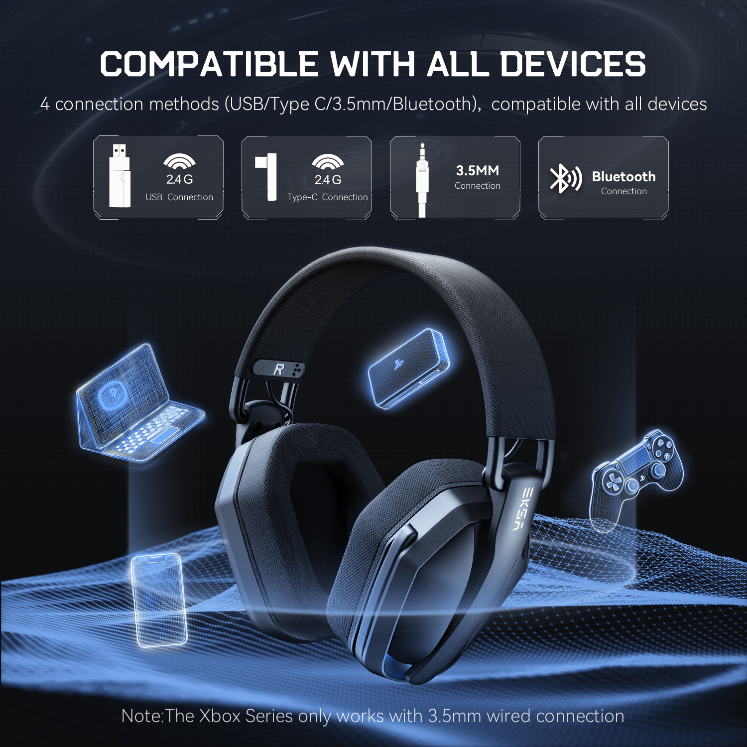 EKSA G19BT 2.4GHz Wireless Gam - Gaming Headset Rgb recensione e prezzo