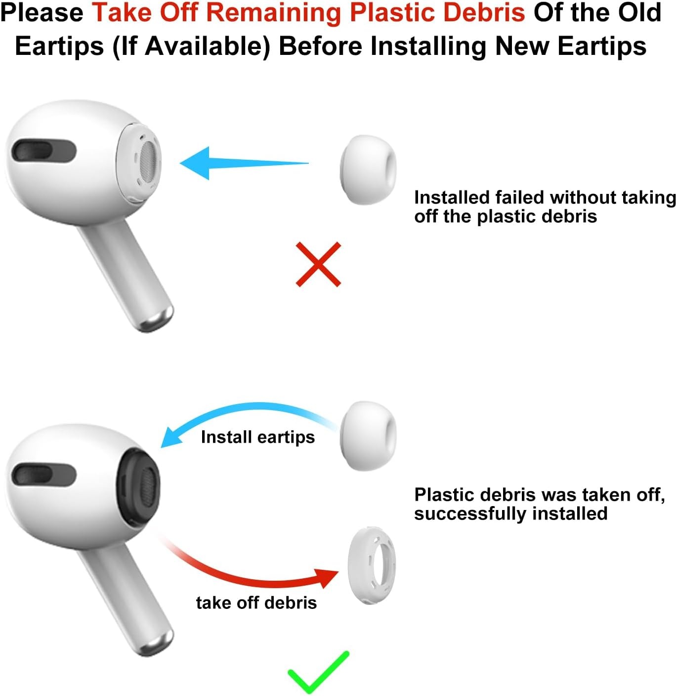 Silicone Ear Tips for AirPods  - Silicone Ear Tip Replacement recensione e prezzo