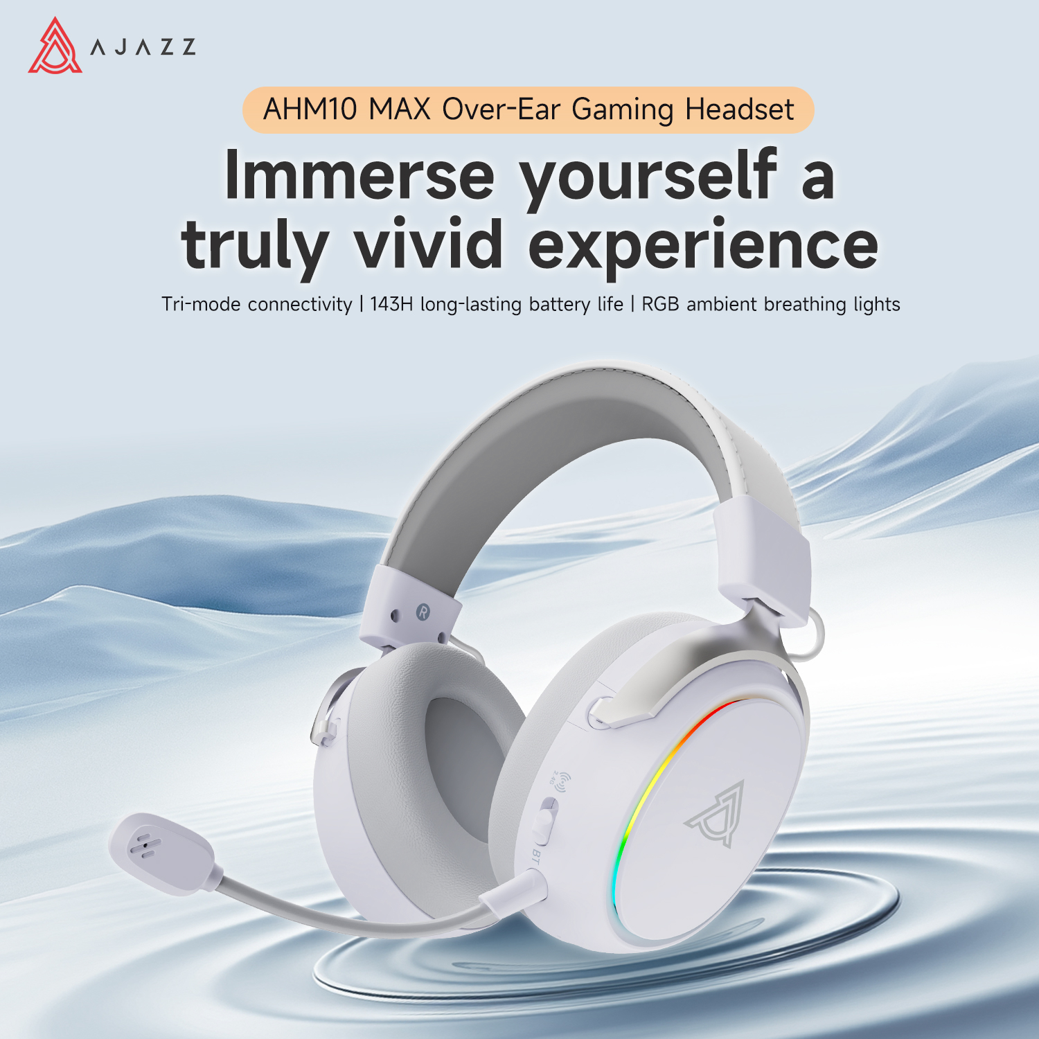 Ajazz AHM10 MAX Over-ear gamin - Gaming Headset Rgb recensione e prezzo