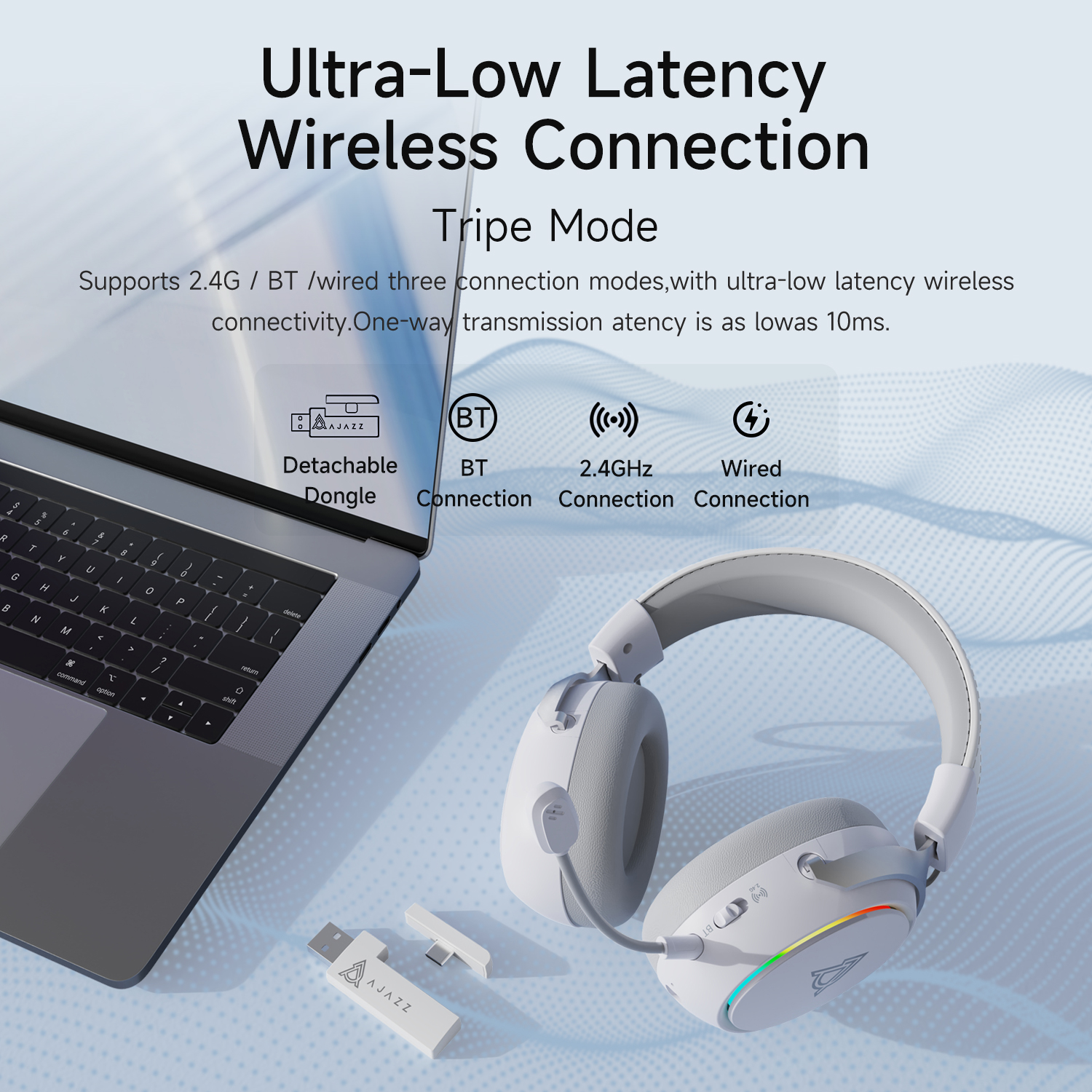 Ajazz AHM10 MAX Over-ear gamin - Gaming Headset Rgb recensione e prezzo