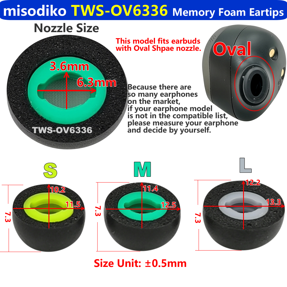misodiko Upgraded Oval Memory  - Wireless Earbuds Tws recensione e prezzo