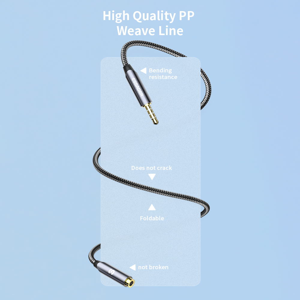 ESSAGER Headphone Extension Ca - Earphone Splitter Jack recensione e prezzo
