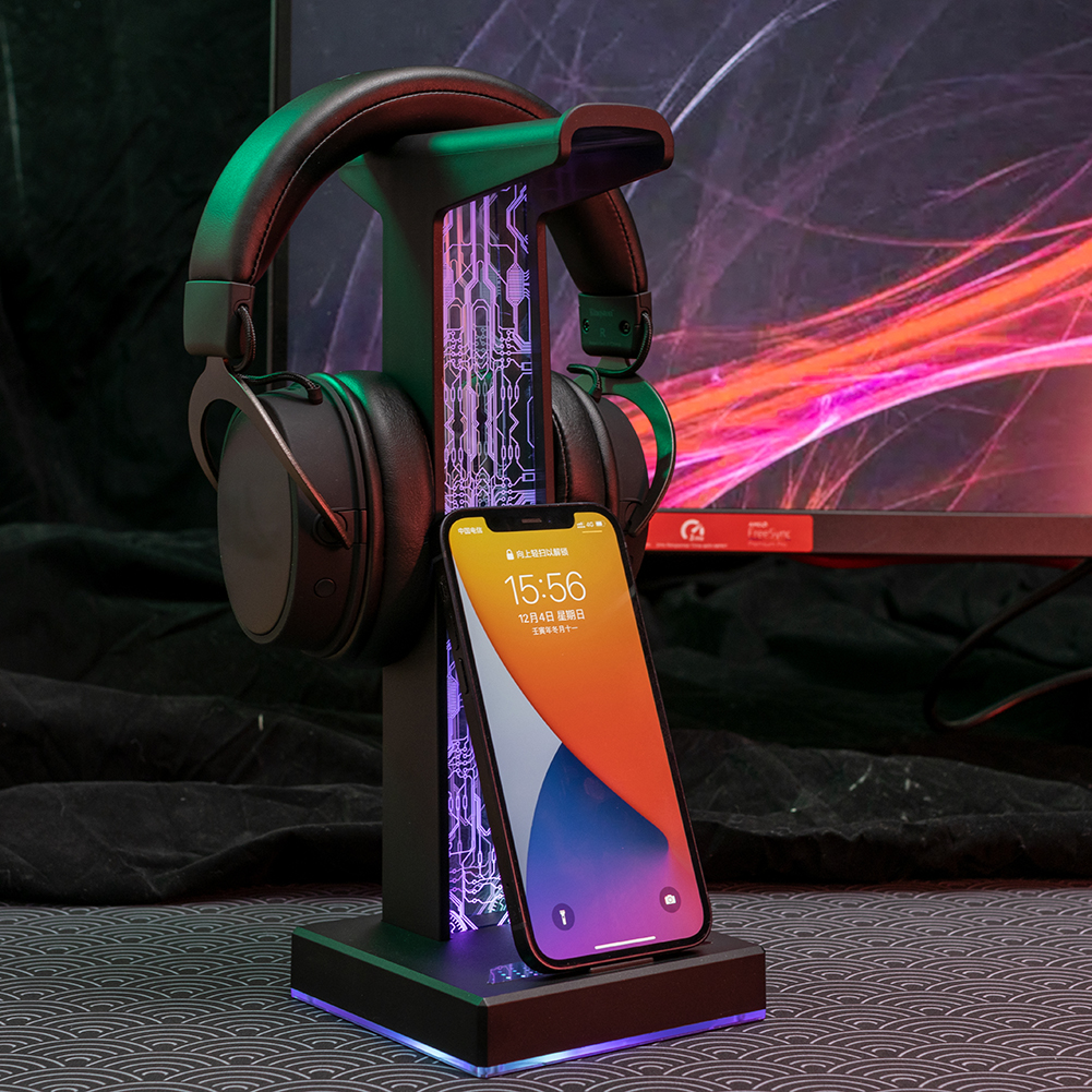 RGB Gaming Headphone Stand Dua - Headphone Stand Desk recensione e prezzo