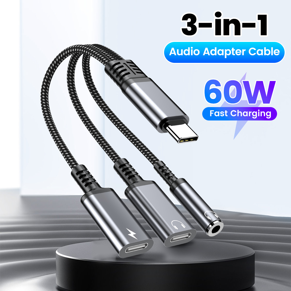 Type C Audio Adapter Cable 3in - Earphone Splitter Jack recensione e prezzo