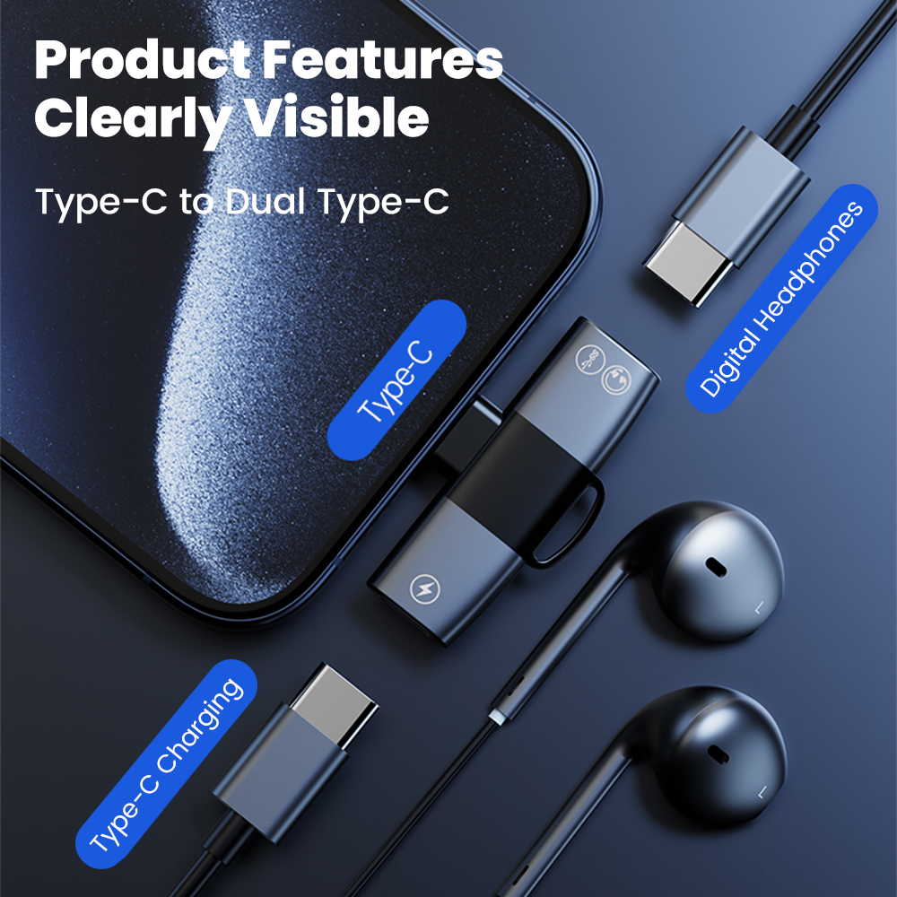 2 in 1 Type C Audio Adapter US - Earphone Splitter Jack recensione e prezzo