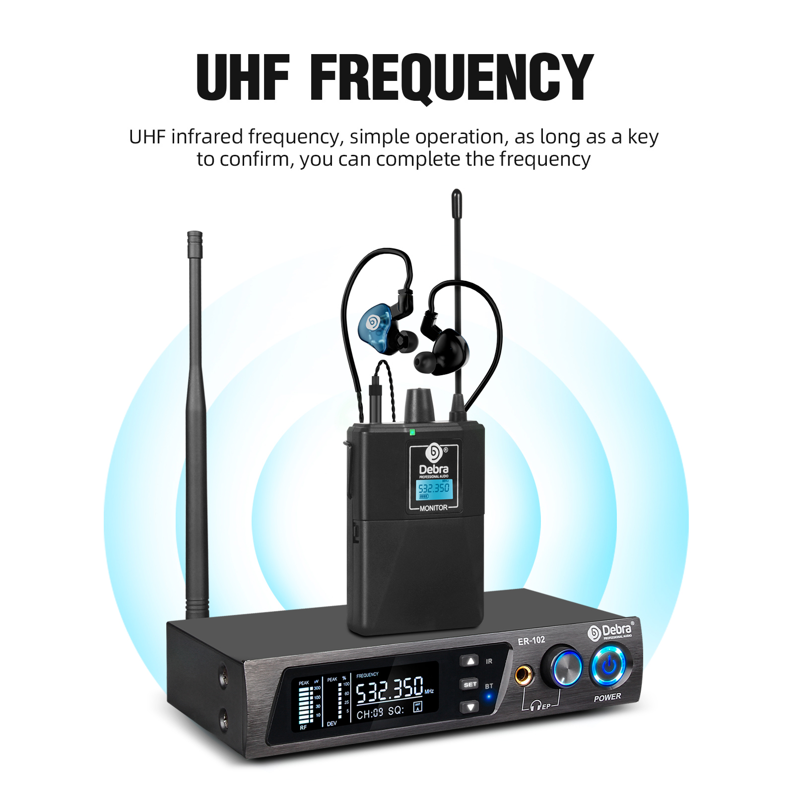Debra ER-102 UHF IEM In Ear St - In Ear Monitor Iem recensione e prezzo